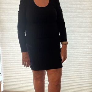 H&M Black Long Sleeve Dress